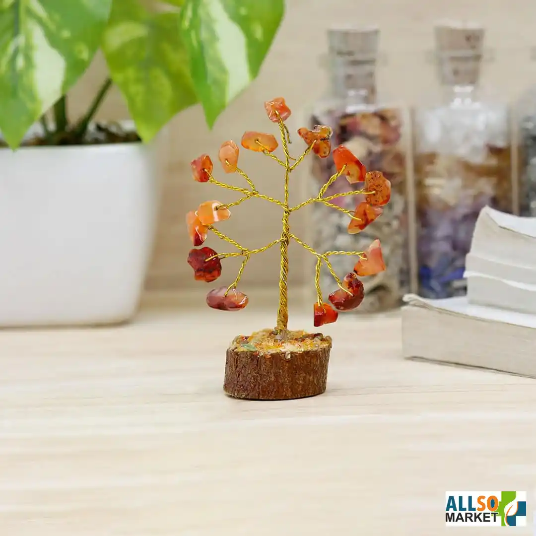 Mini Crystal Healing Tree – Red Carnelian